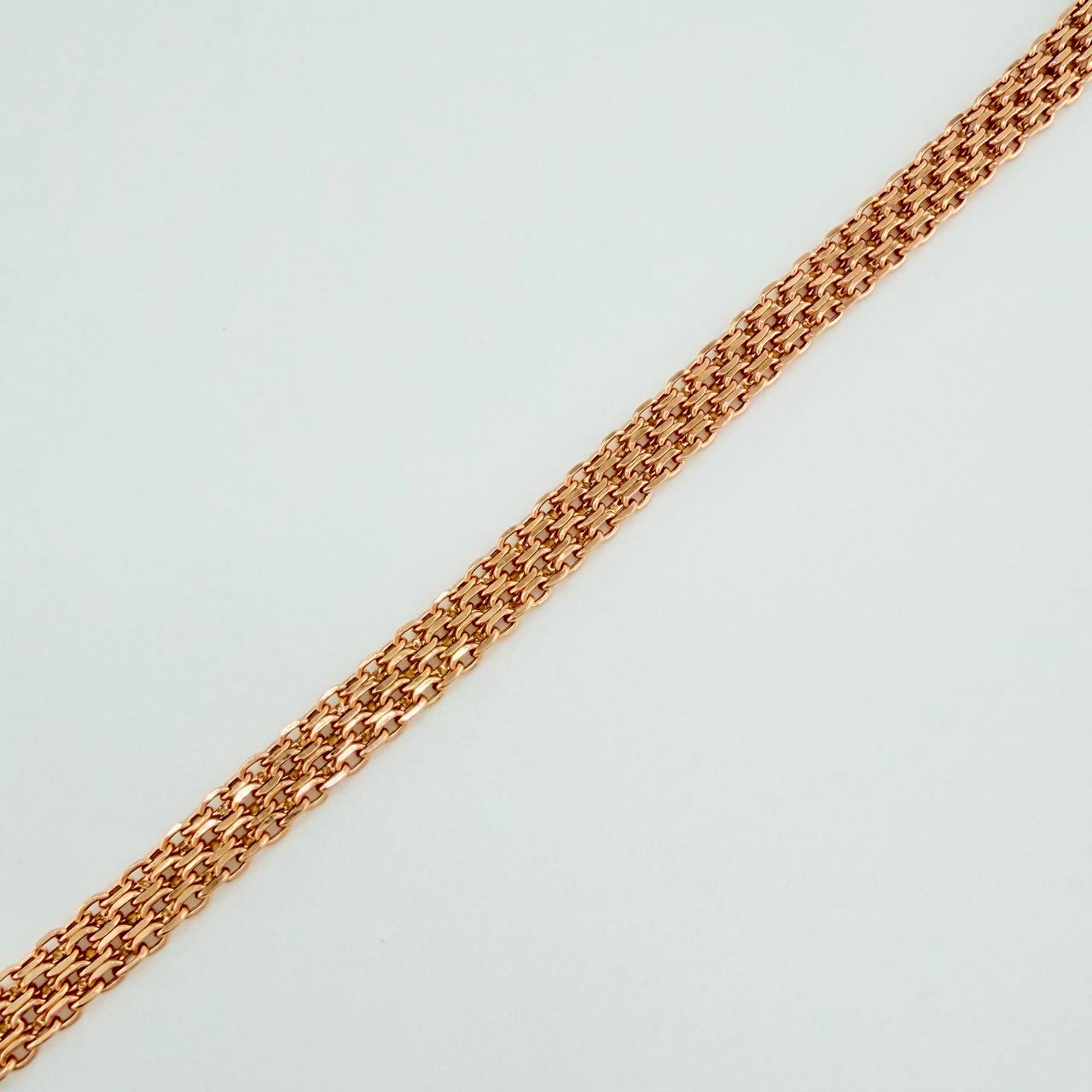 Pulso Chino 4.3gr / 19.1cm / 5.35mm Oro Rosa +3 18K $