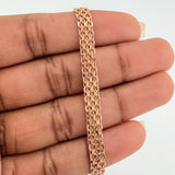 Pulso Chino 4.3gr / 19.1cm / 5.35mm Oro Rosa +3 18K $