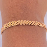 Pulso Chino 4.3gr / 19.1cm / 5.35mm Oro Rosa +3 18K $