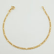 Pulso Figaro 1.4gr / 19cm / 2.2mm Oro Amarillo +1 18K $