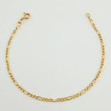Pulso Figaro 1.4gr / 19cm / 2.2mm Oro Amarillo +1 18K $