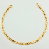 Pulso Figaro 2.2gr / 19.3cm / 3.23mm Oro Amarillo +1 18K $