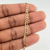 Pulso Figaro 2.2gr / 19.3cm / 3.23mm Oro Amarillo +1 18K $