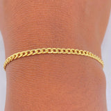 Pulso Cubana 1.95gr / 19cm / 2.68mm Oro Amarillo +1 18K $