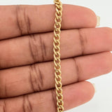 Pulso Cubana 3.8gr / 19.1cm / 3.63mm Oro Amarillo +1 18K $