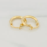 Candongas Ciri 1.05g / 1.5cm Oro Amarillo 18K