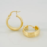 Candongas Winter 3.1g / 2.2cm Oro Amarillo 18K