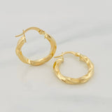 Candongas Kari 2.2g / 2.3cm Oro Amarillo 18K