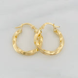 Candongas Kari 2.2g / 2.3cm Oro Amarillo 18K