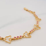 Pulso Mariposas 6g / 19cm / 2.6mm Oro Amarillo 18K