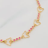 Pulso Mariposas 6g / 19cm / 2.6mm Oro Amarillo 18K