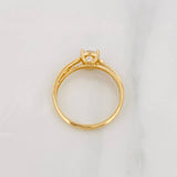 Anillo Solitario Moisanita 91 Qts 2.7g / T8 Oro Amarillo 18K