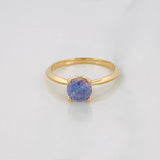 Anillo Solitario Moisanita 75 Pts 2.55g / T7 Oro Amarillo 18K