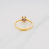 Anillo Solitario Moisanita 1 Qts 2.5g / T7 1/4 Oro Amarillo 18K