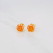 Topos Cuatro Garras Moisanita 1 Qts 1.65g / 6.42mm Oro Amarillo 18K