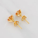 Topos Cuatro Garras Moisanita 1 Qts 1.65g / 6.42mm Oro Amarillo 18K