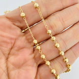 Rosario Virgen Milagrosa 10.45g / 60cm / 4mm Oro Amarillo 18K