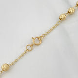 Rosario Virgen Milagrosa 10.35g / 60cm / 4mm Oro Amarillo 18K