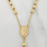 Rosario Virgen Milagrosa 10.45g / 60cm / 4mm Oro Amarillo 18K