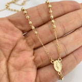 Rosario Virgen Milagrosa 6.75g / 55cm / 3mm Oro Amarillo 18K