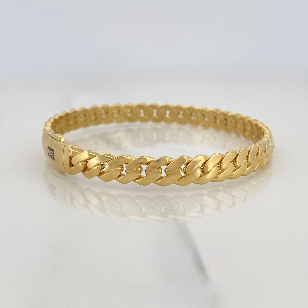 Pulso Cubano Infinito 12g / 19cm / 6.5mm Oro Amarillo 18K