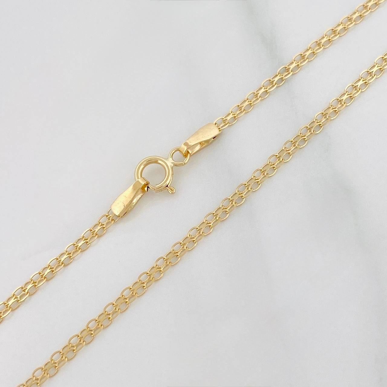 Cadena China 2.25g / 50cm / 1.73mm Oro Amarillo 18K