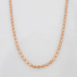 Cadena Militar Media Luna 4.8g / 40cm / 2mm Oro Rosa 18K