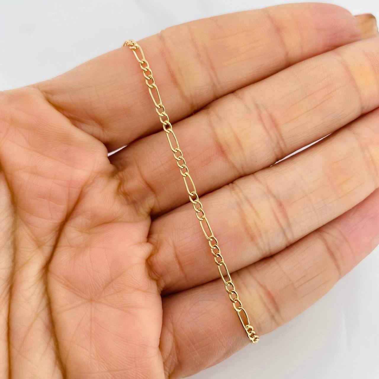 Pulso Figaro 1.1g / 20cm / 2.19mm Oro Amarillo 18K