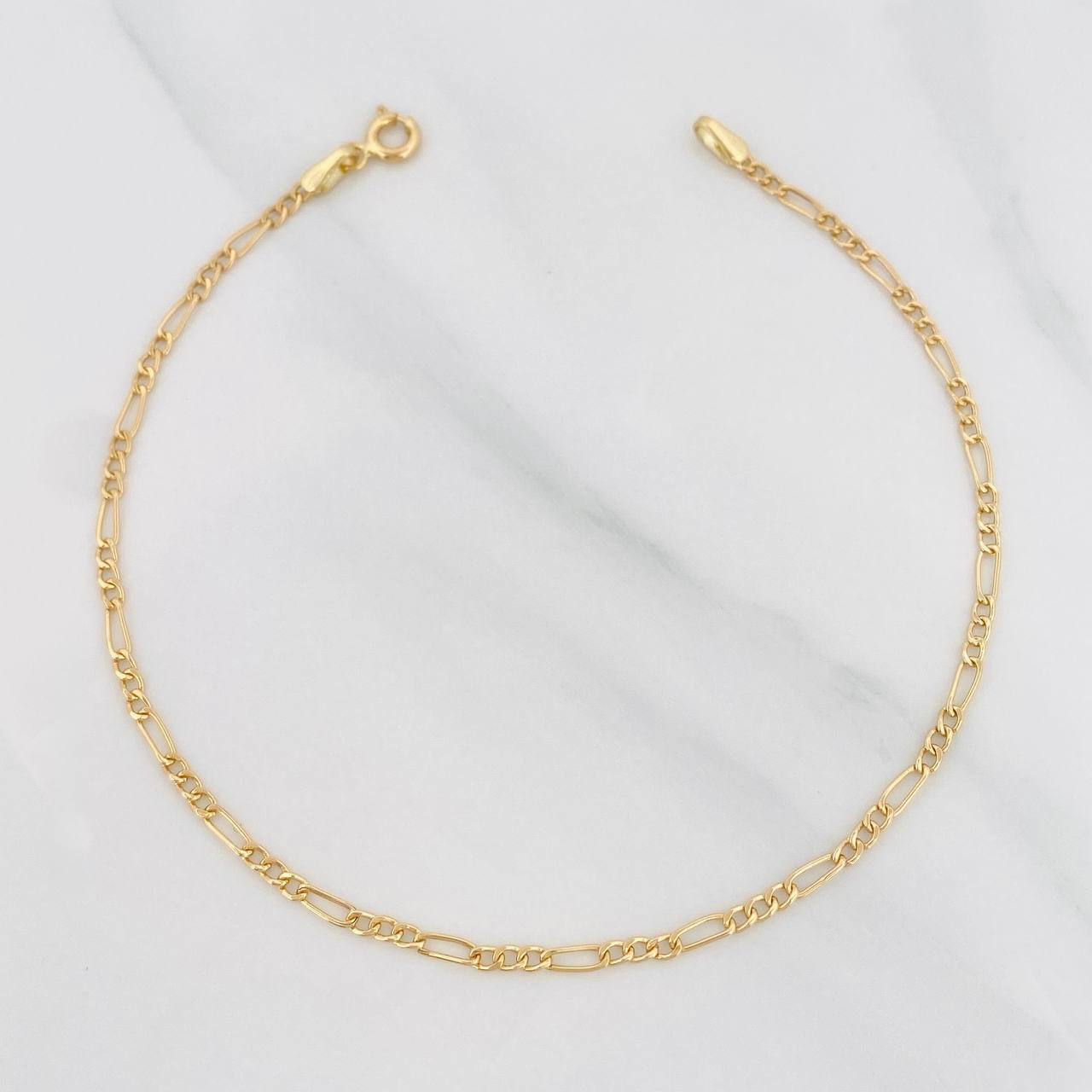 Pulso Figaro 1.1g / 20cm / 2.19mm Oro Amarillo 18K