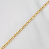 Pulso Cubano 1.1g / 20cm / 2.46mm Oro Amarillo 18K
