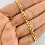 Pulso Cubano 2.15g / 19cm / 2.57mm Oro Amarillo 18K