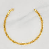 Pulso Cubano 2.15g / 19cm / 2.57mm Oro Amarillo 18K