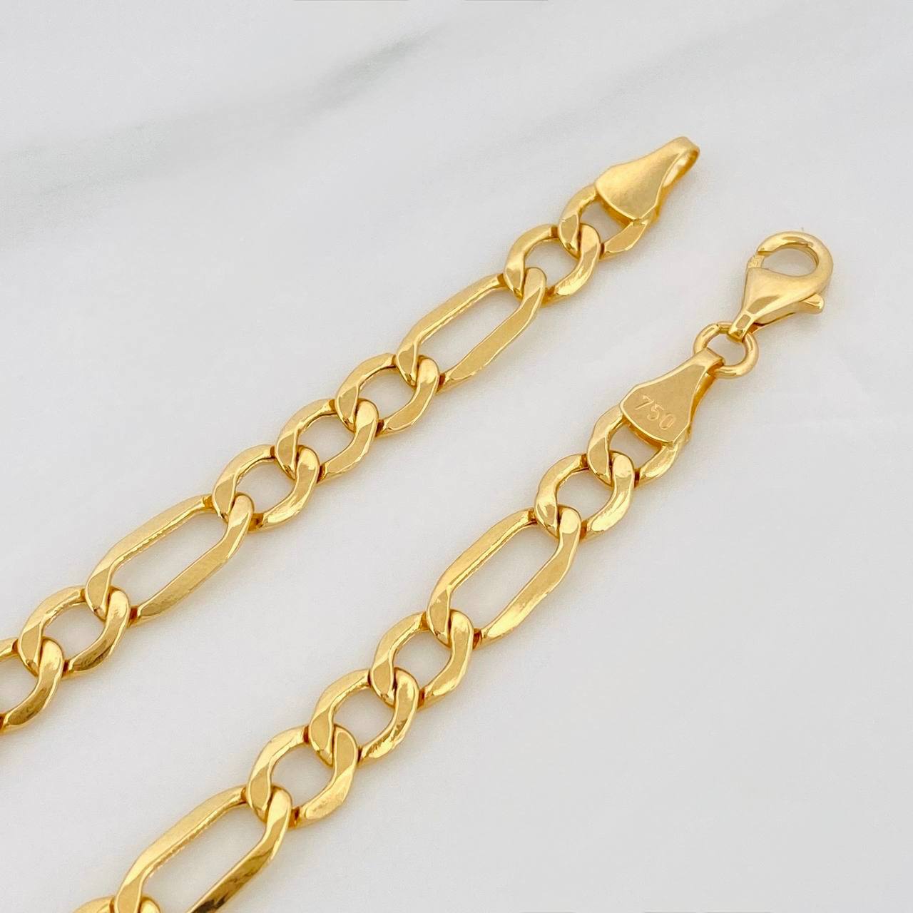 Pulso Figaro 2.8g / 18cm / 4.46mm Oro Amarillo 18K