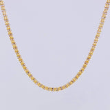 Cadena Ice 23.5 g / 70.4 cm / 3.2 mm Dos Oros Amarillo Blanco 18K