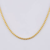 Cadena Ice 23.5 g / 70.4 cm / 3.2 mm Dos Oros Amarillo Blanco 18K