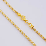 Cadena Ice 23.5 g / 70.4 cm / 3.2 mm Dos Oros Amarillo Blanco 18K