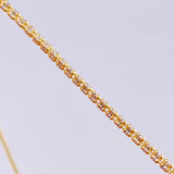 Cadena Ice 23.5 g / 70.4 cm / 3.2 mm Dos Oros Amarillo Blanco 18K