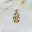 Dije Silueta Virgen de Guadalupe 5.25gr / 3.6cm / Circones Blancos Negros Oro Amarillo ©