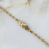 Pulso GC 1.7gr / 14cm / 3mm Placa Bebe Nube Angel Oro Amarillo ©
