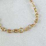 Pulso GC 1.7gr / 14cm / 3mm Placa Bebe Nube Angel Oro Amarillo ©