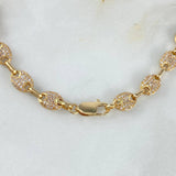 Pulso GC Tupido 18.9gr / 19.5cm / Circones Blancos Oro Amarillo ©