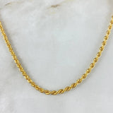 Cadena Lazo 5gr / 60cm / 2.6mm Oro Amarillo +3 ©