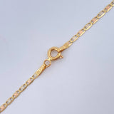 Cadena Escalera Plana 2.45gr / 45cm / 1.9mm Tres Oros +3 18K $