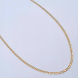 Cadena Escalera Plana 2.45gr / 45cm / 1.9mm Tres Oros +3 18K $