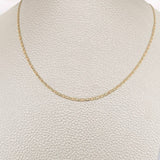Cadena Escalera Plana 2.45gr / 45cm / 1.9mm Tres Oros +3 18K $