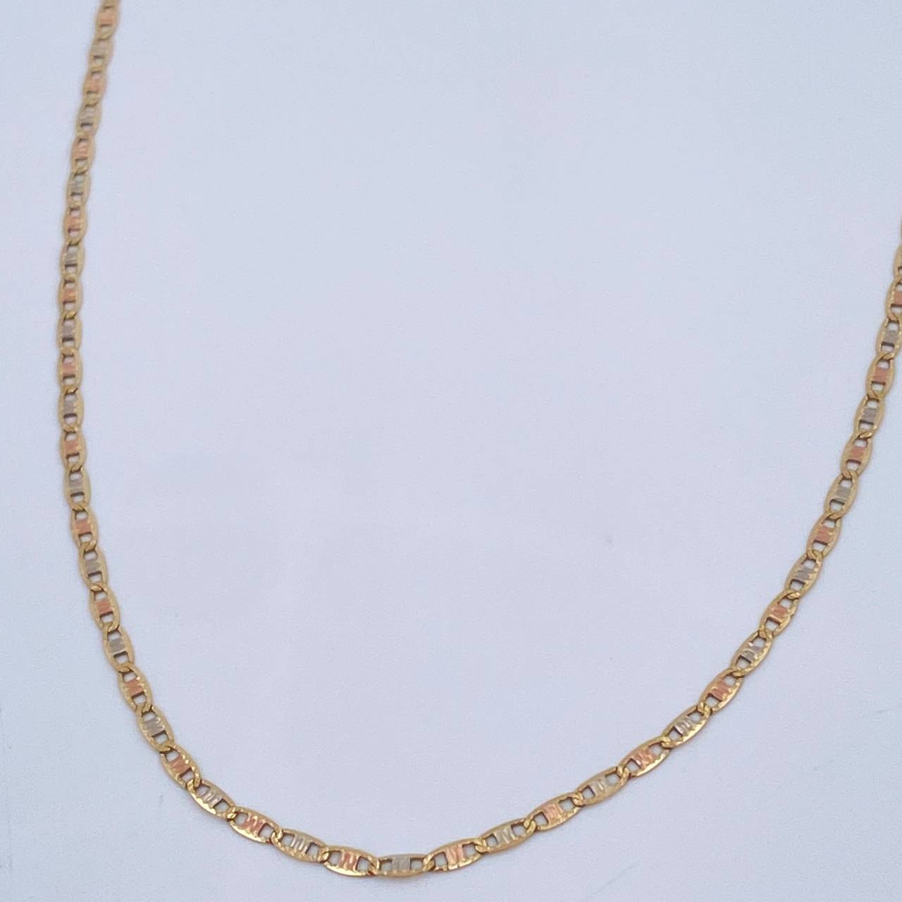 Cadena Escarela Plana 1.4gr / 50cm / Tres Oros +3 18K $