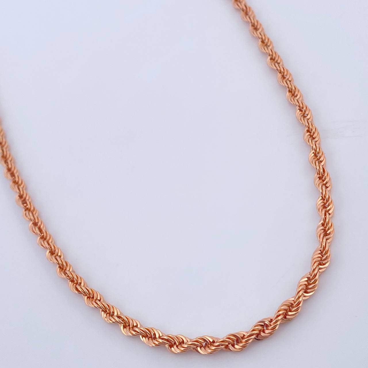 Cadena Lazo 7gr / 59.8cm / Oro Rosa +3 18K $