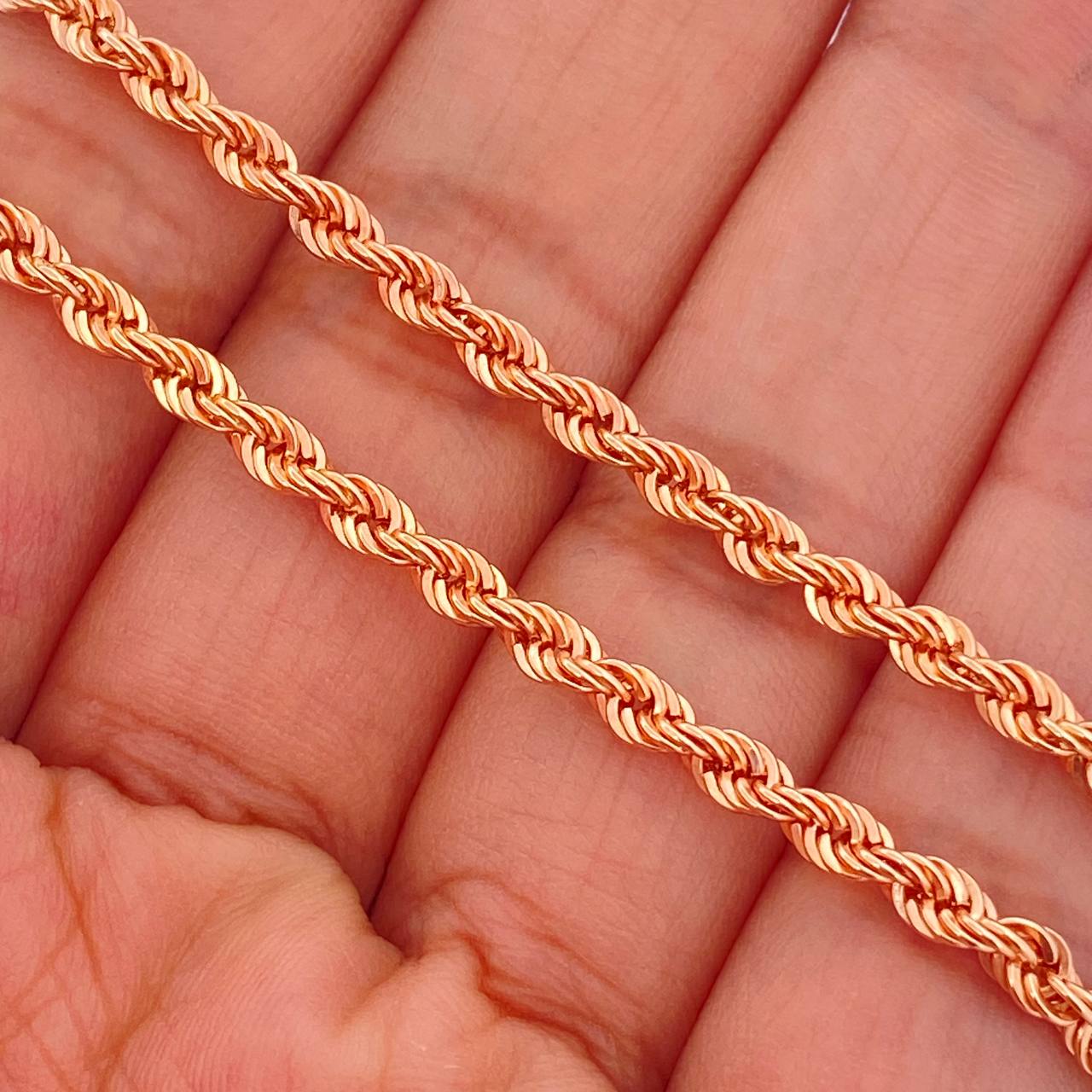 Cadena Lazo 7gr / 59.8cm / Oro Rosa +3 18K $