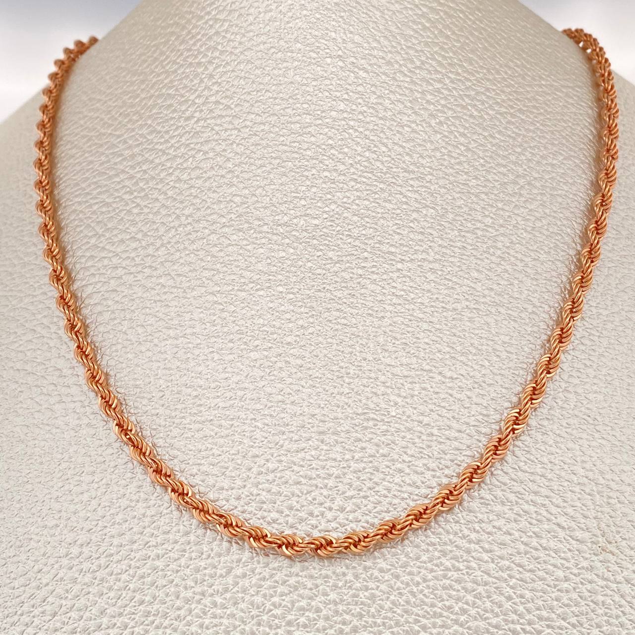 Cadena Lazo 7gr / 59.8cm / Oro Rosa +3 18K $