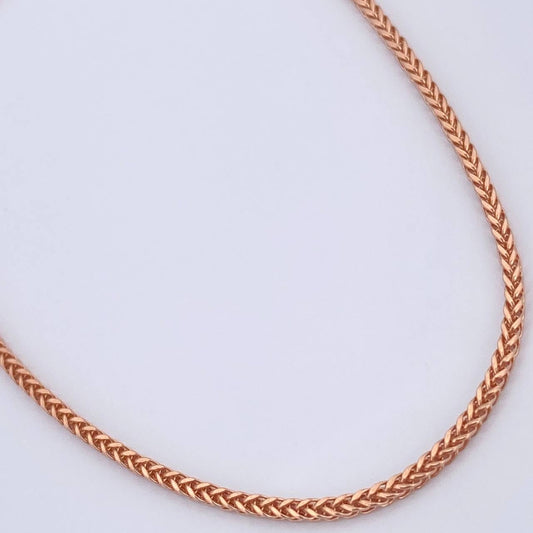 Cadena Franco 3.2gr / 49.8cm / Oro Rosa +3 18K $